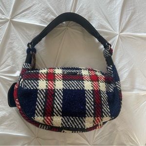 Kate Spade Tweed Plaid small hobo